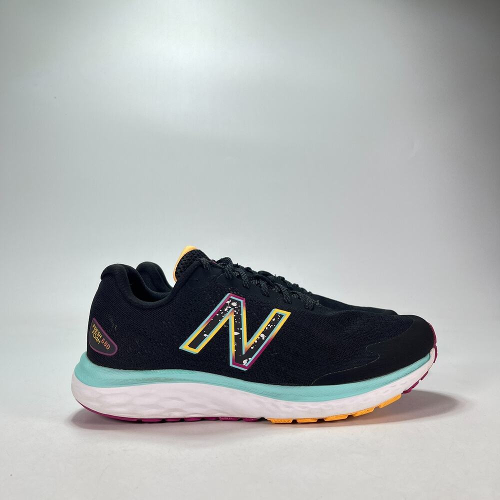 New Balance Fresh Foam 680v7 Black Multi Running Shoes W680NK7 Women's Size 10